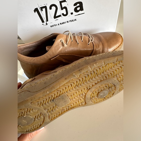 1725.A Pike Sneakers - tan and bronze leather made in Italy 38 - Picture 4 of 8